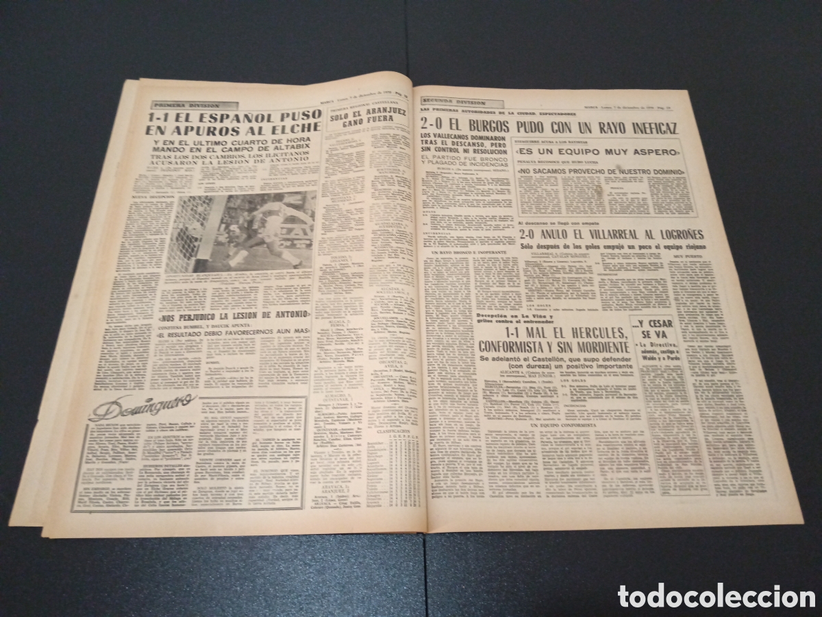 Coleccionismo deportivo: MARCA 07/12/1970 - Foto 7