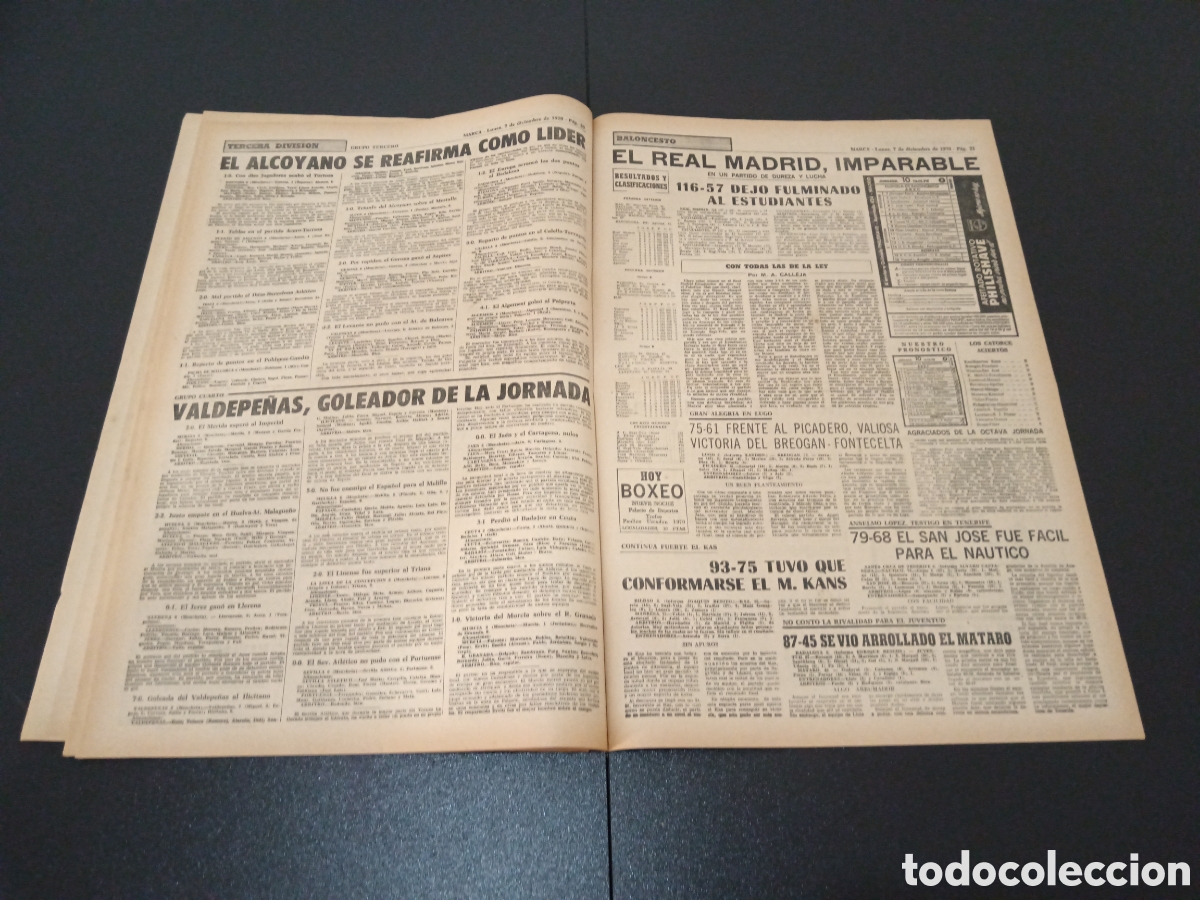 Coleccionismo deportivo: MARCA 07/12/1970 - Foto 11