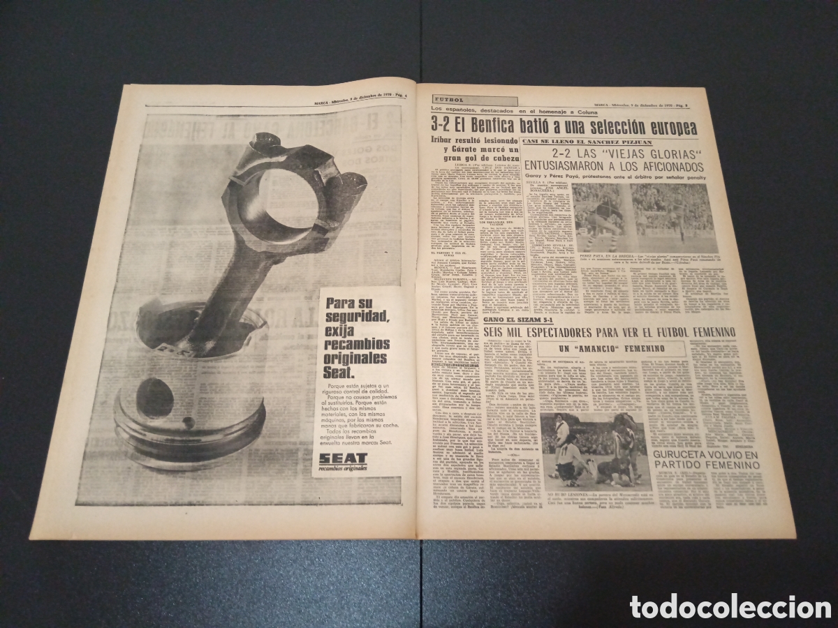 Coleccionismo deportivo: MARCA 09/12/1970 - Foto 3