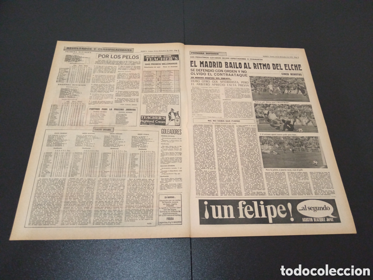 Coleccionismo deportivo: MARCA 14/12/1970 - Foto 2