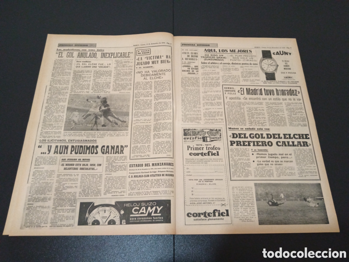 Coleccionismo deportivo: MARCA 14/12/1970 - Foto 3