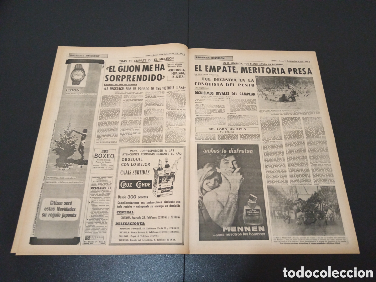 Coleccionismo deportivo: MARCA 14/12/1970 - Foto 4