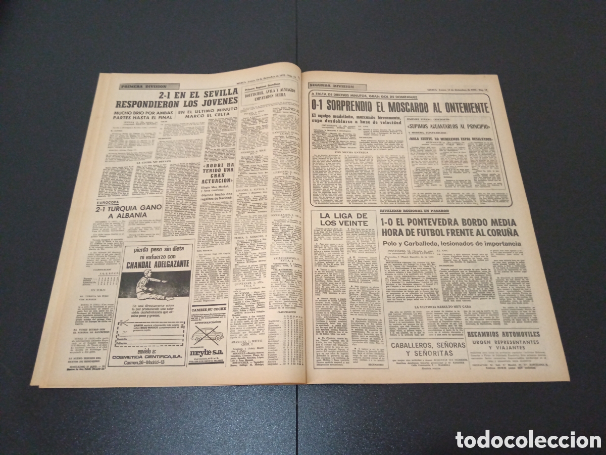 Coleccionismo deportivo: MARCA 14/12/1970 - Foto 7