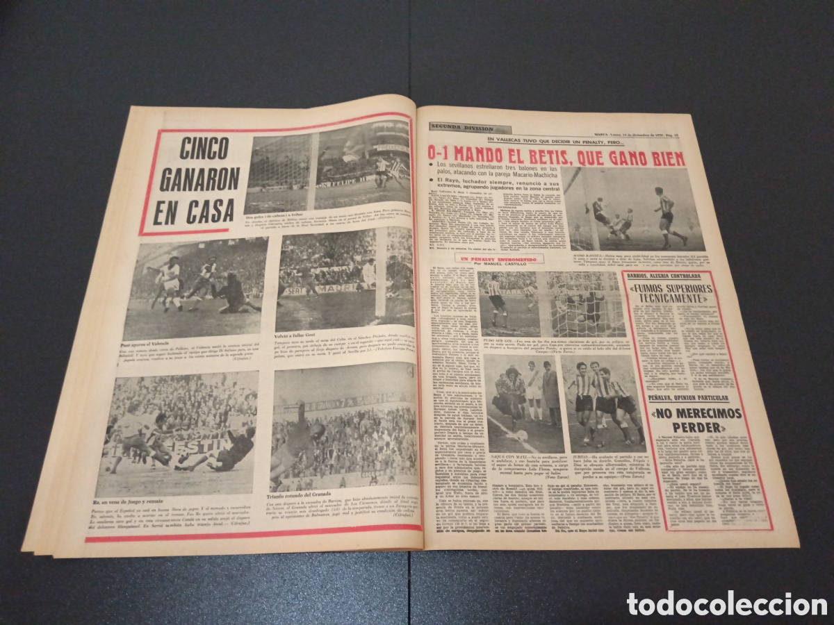 Coleccionismo deportivo: MARCA 14/12/1970 - Foto 8