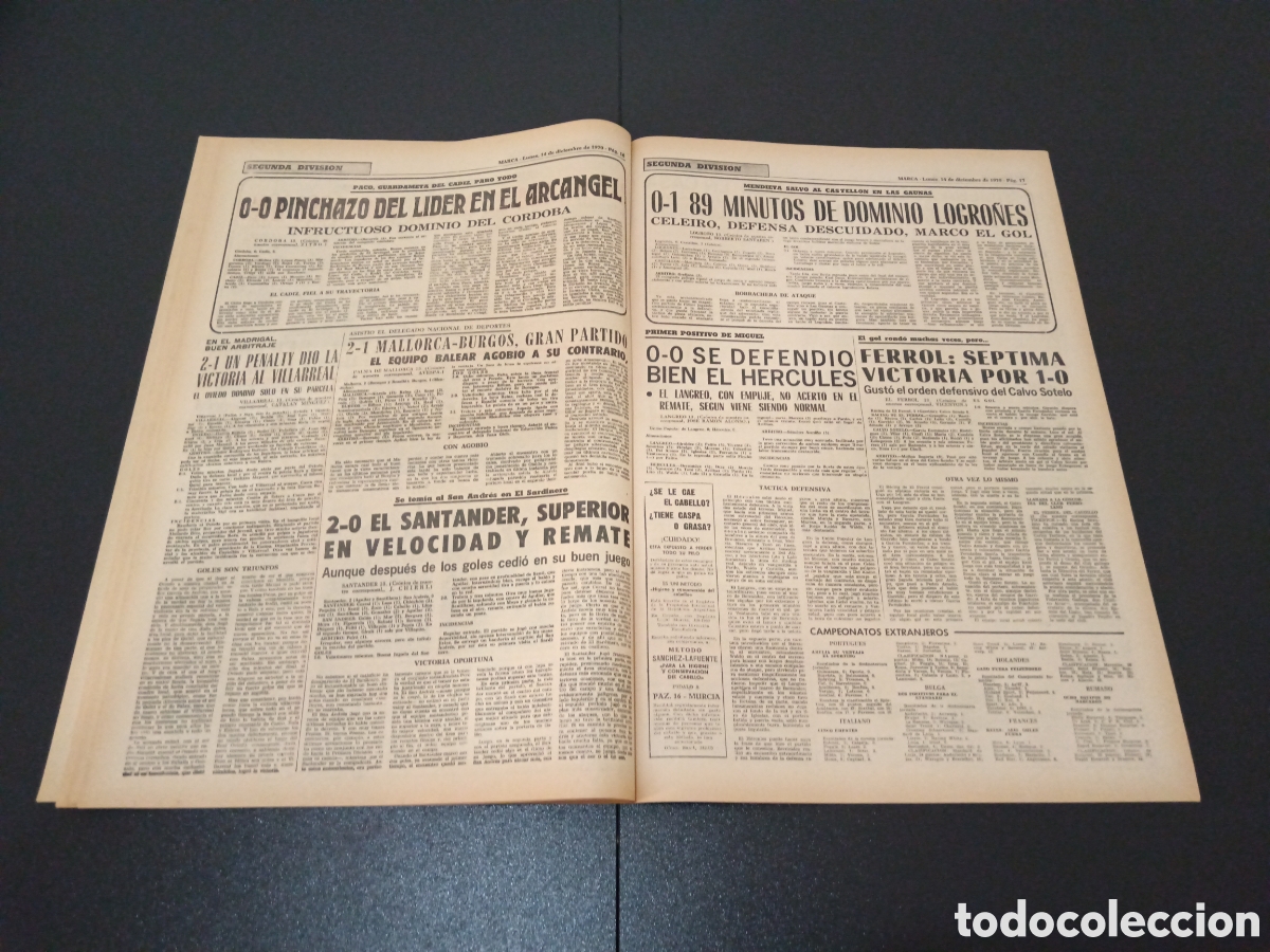 Coleccionismo deportivo: MARCA 14/12/1970 - Foto 9