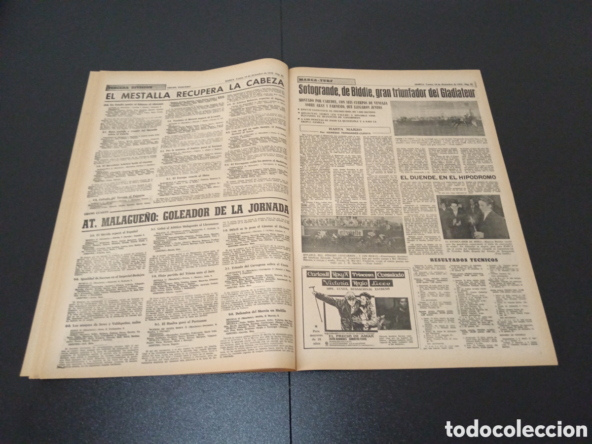 Coleccionismo deportivo: MARCA 14/12/1970 - Foto 11
