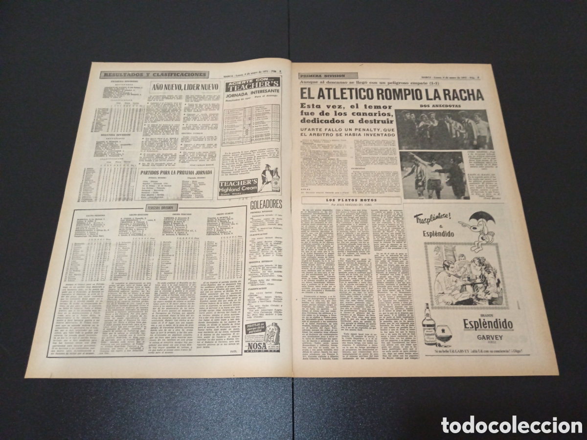 Coleccionismo deportivo: MARCA 04/01/1971 - Foto 2