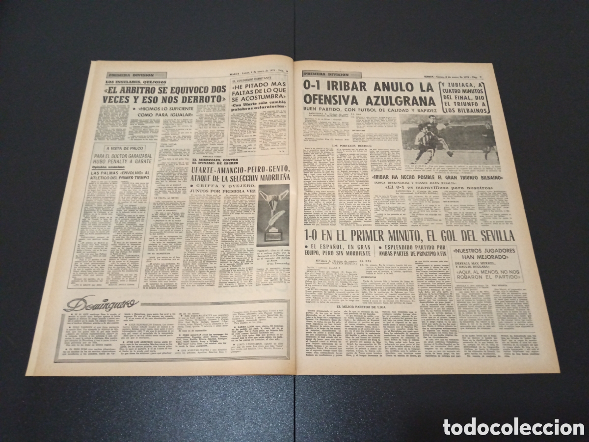 Coleccionismo deportivo: MARCA 04/01/1971 - Foto 4