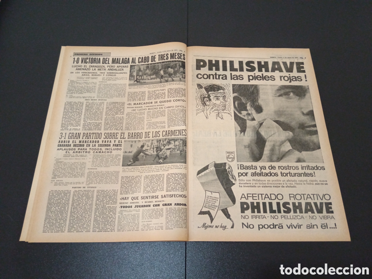 Coleccionismo deportivo: MARCA 04/01/1971 - Foto 5