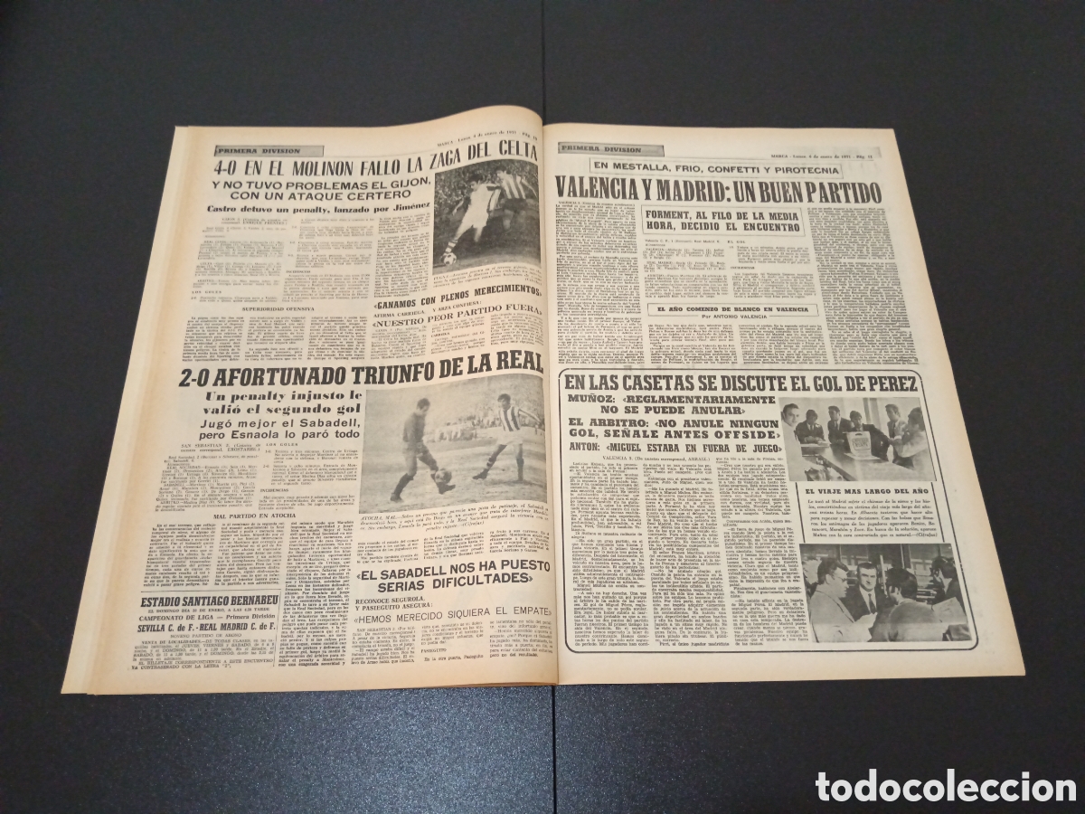 Coleccionismo deportivo: MARCA 04/01/1971 - Foto 6