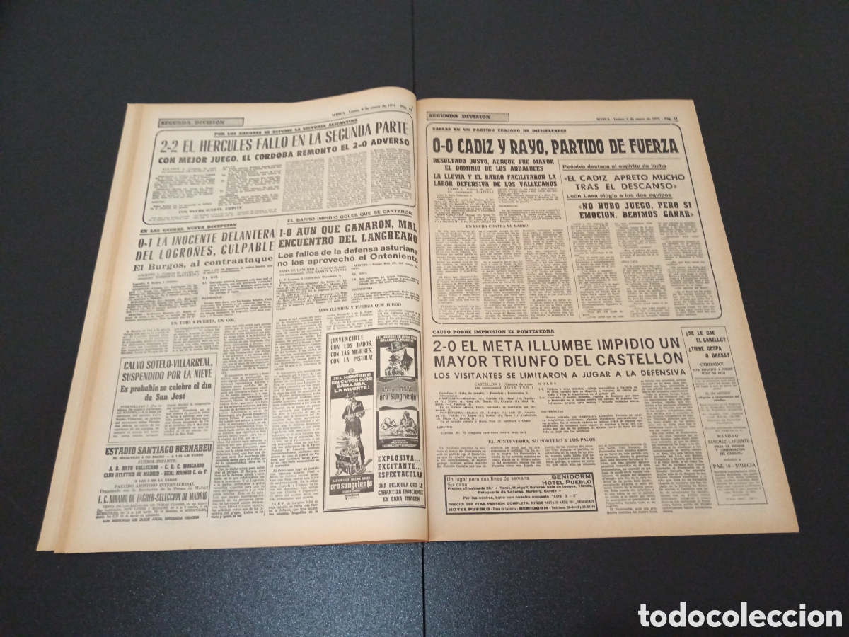 Coleccionismo deportivo: MARCA 04/01/1971 - Foto 8
