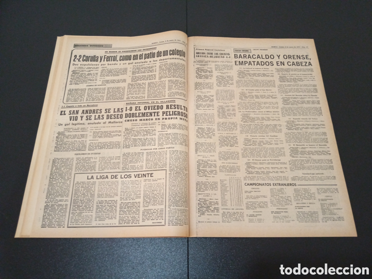 Coleccionismo deportivo: MARCA 04/01/1971 - Foto 9