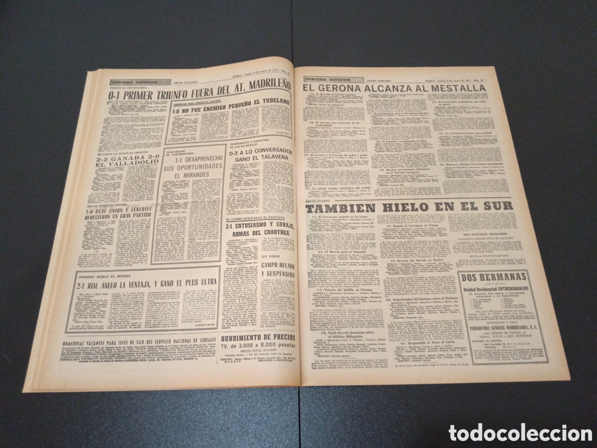 Coleccionismo deportivo: MARCA 04/01/1971 - Foto 10