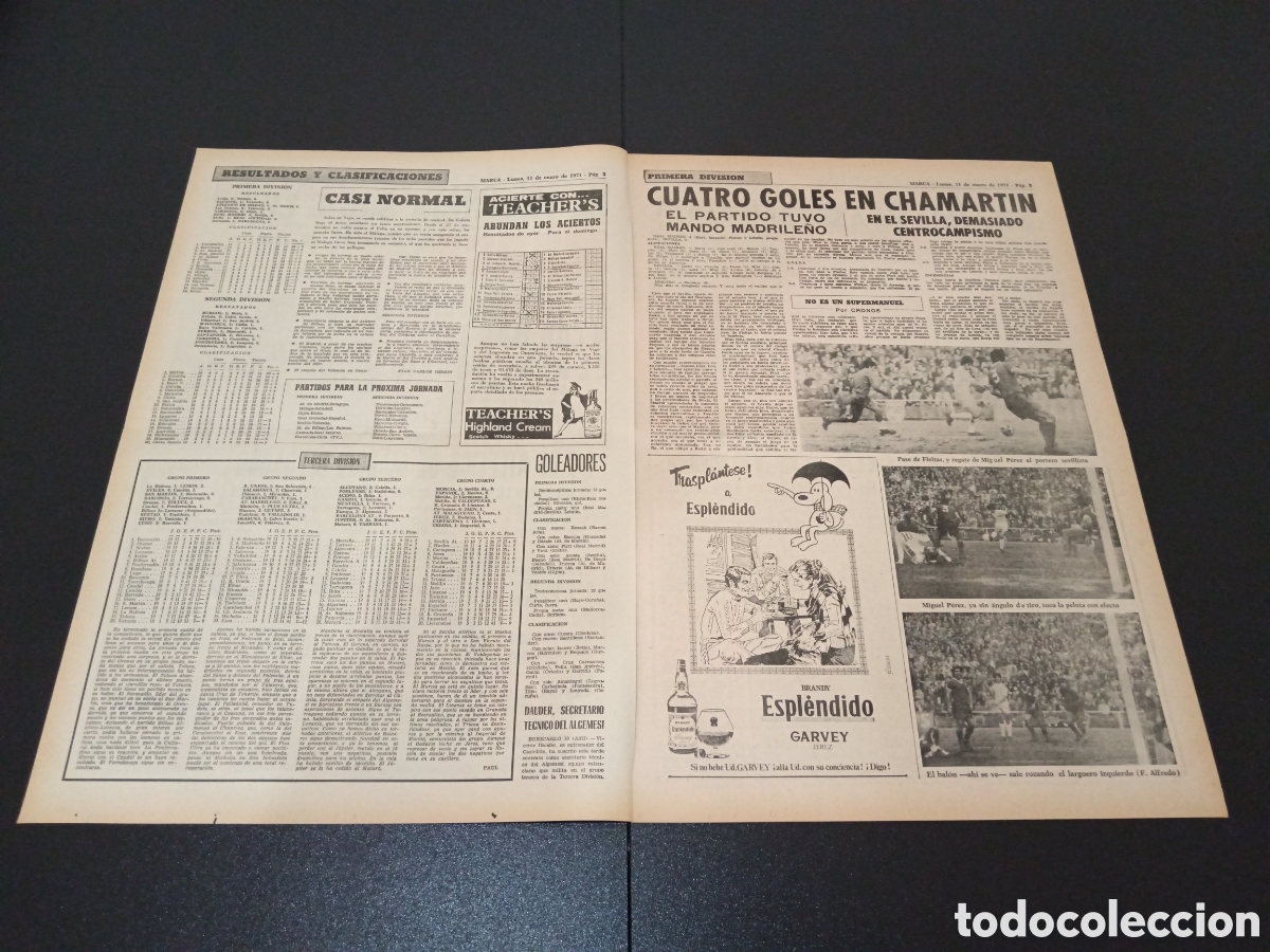 Coleccionismo deportivo: MARCA 11/01/1971 - Foto 2