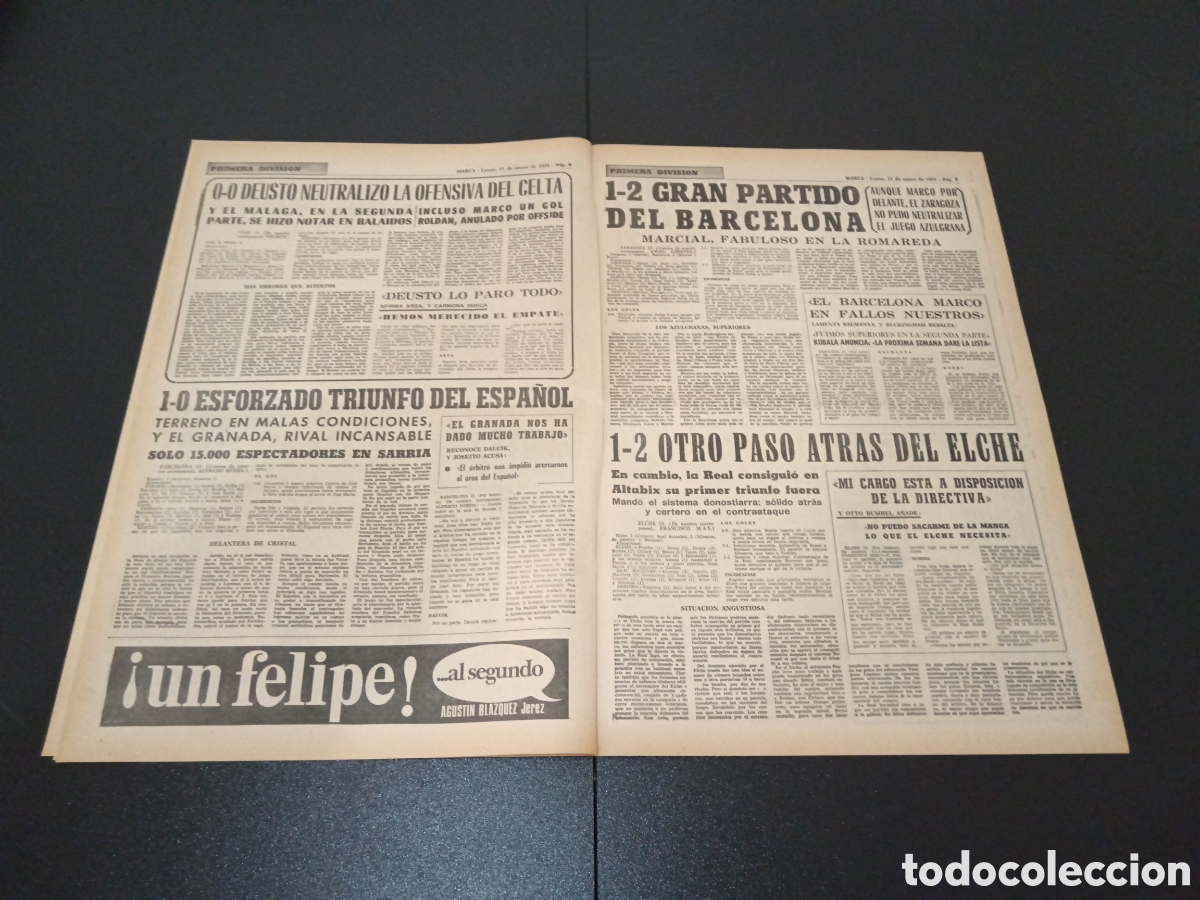Coleccionismo deportivo: MARCA 11/01/1971 - Foto 4