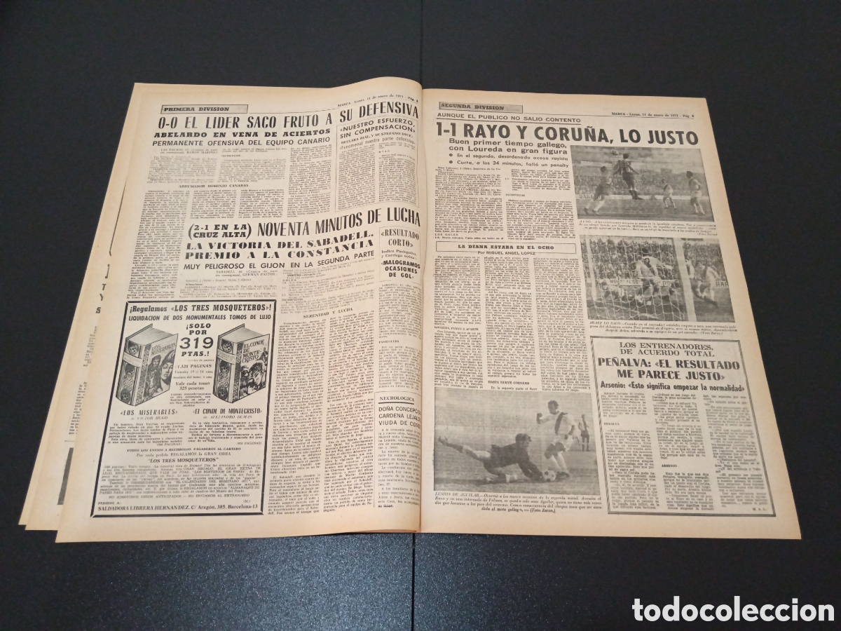 Coleccionismo deportivo: MARCA 11/01/1971 - Foto 5