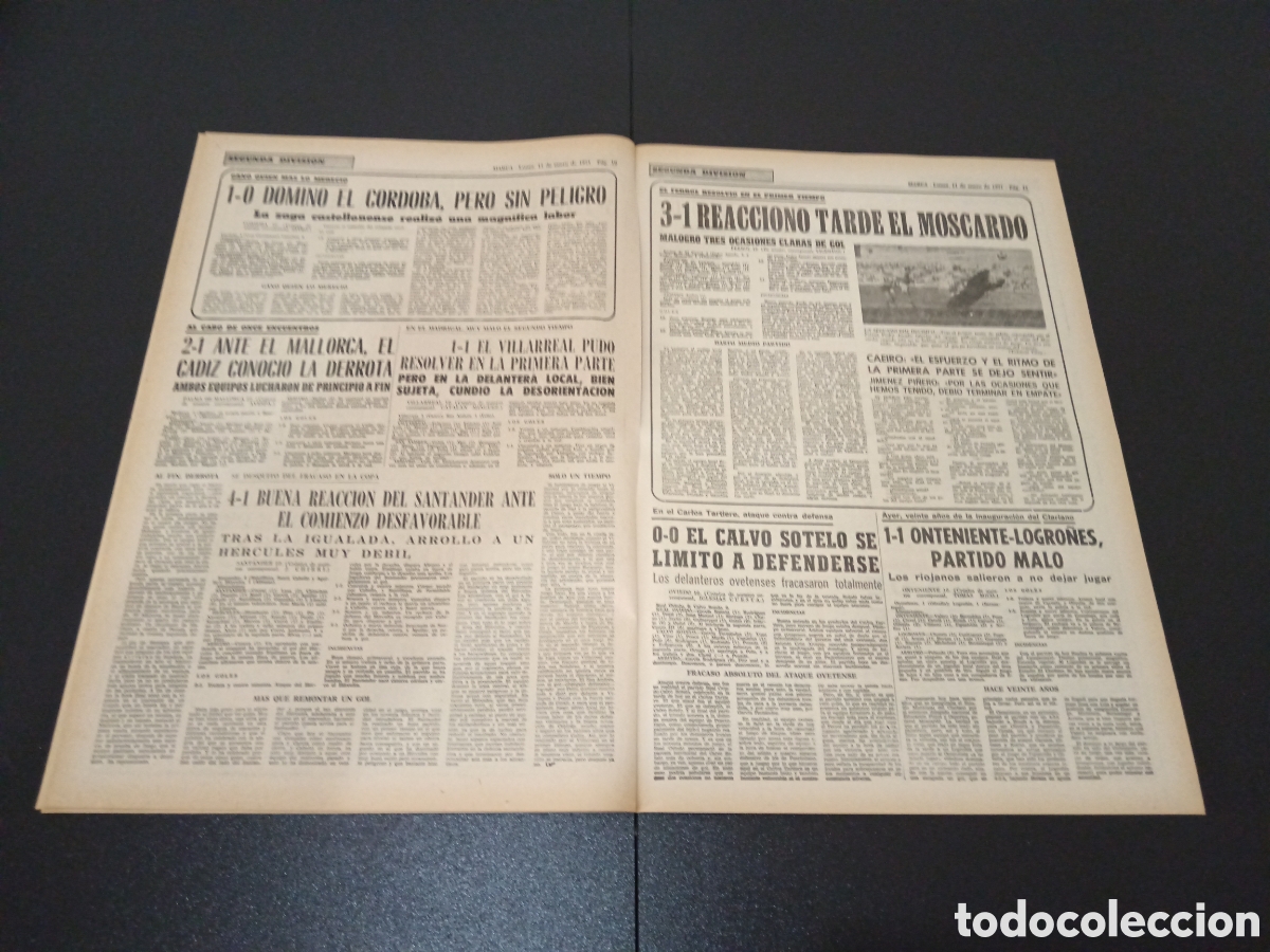 Coleccionismo deportivo: MARCA 11/01/1971 - Foto 6