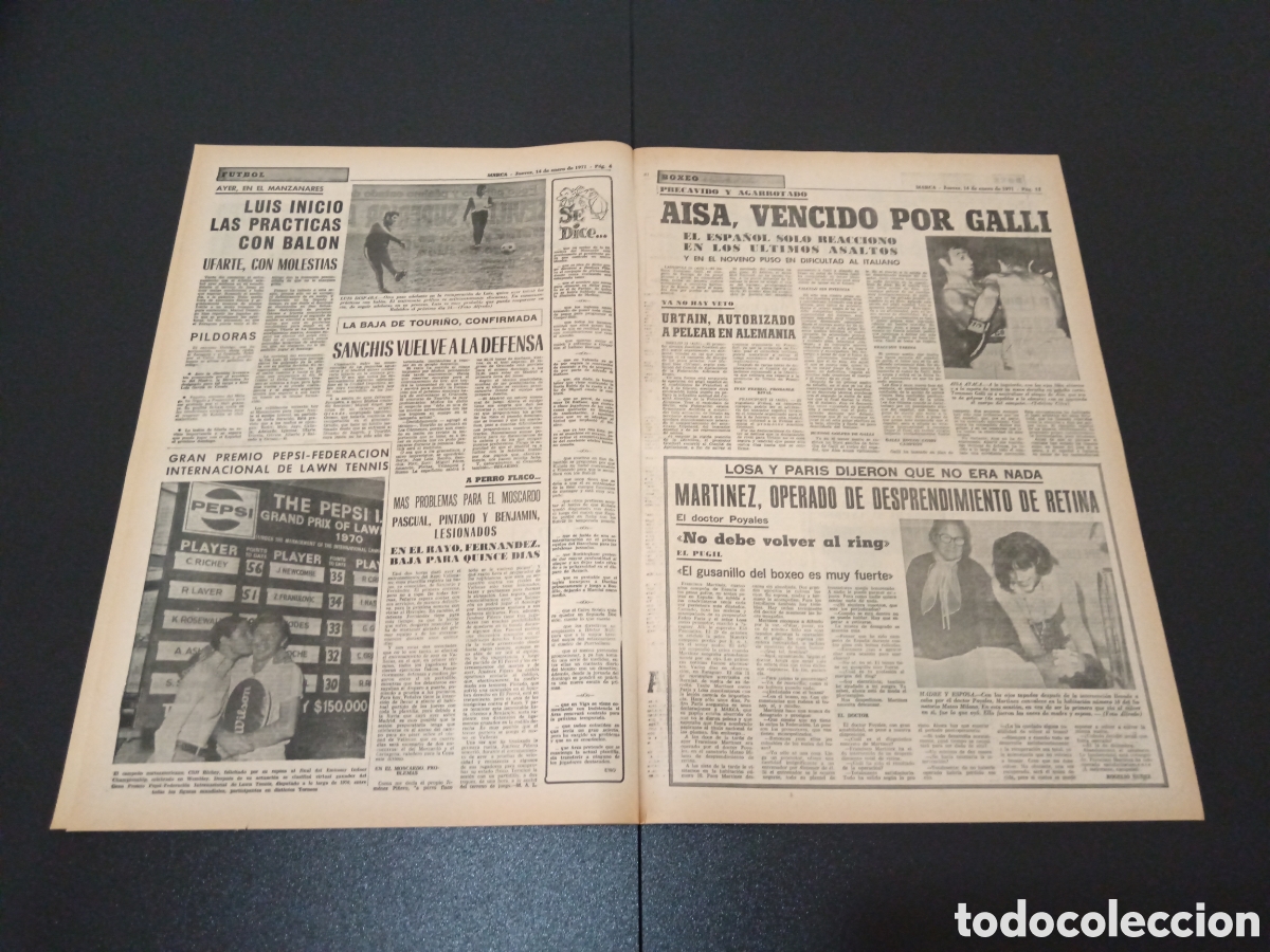 Coleccionismo deportivo: MARCA 14/01/1971 - Foto 3