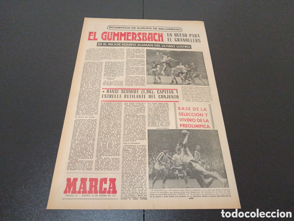 Coleccionismo deportivo: MARCA 14/01/1971 - Foto 5