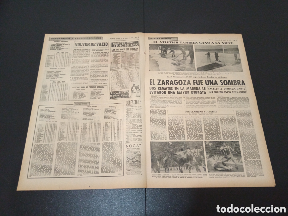 Coleccionismo deportivo: MARCA 18/01/1971 - Foto 2