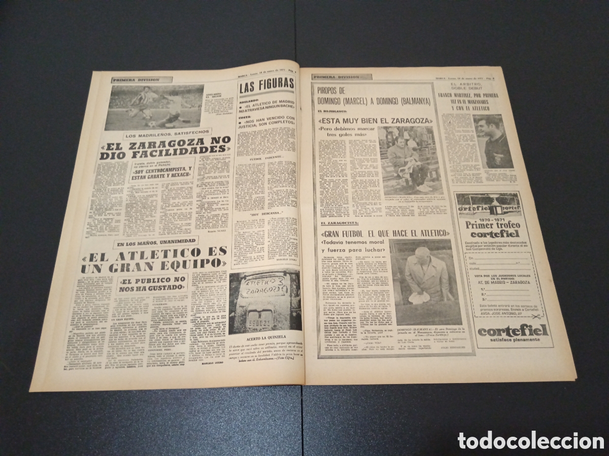 Coleccionismo deportivo: MARCA 18/01/1971 - Foto 3