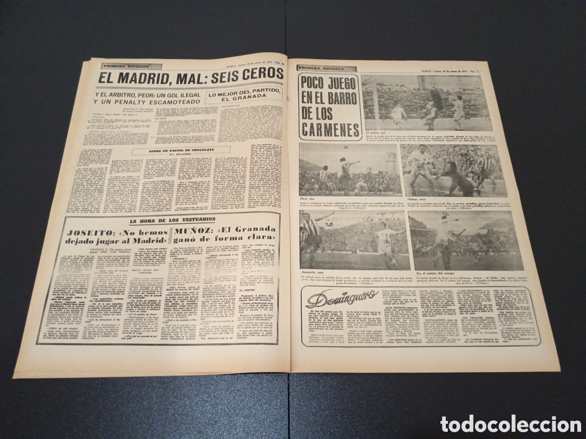 Coleccionismo deportivo: MARCA 18/01/1971 - Foto 6