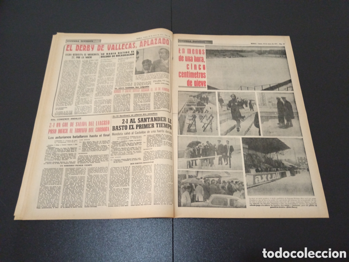 Coleccionismo deportivo: MARCA 18/01/1971 - Foto 8