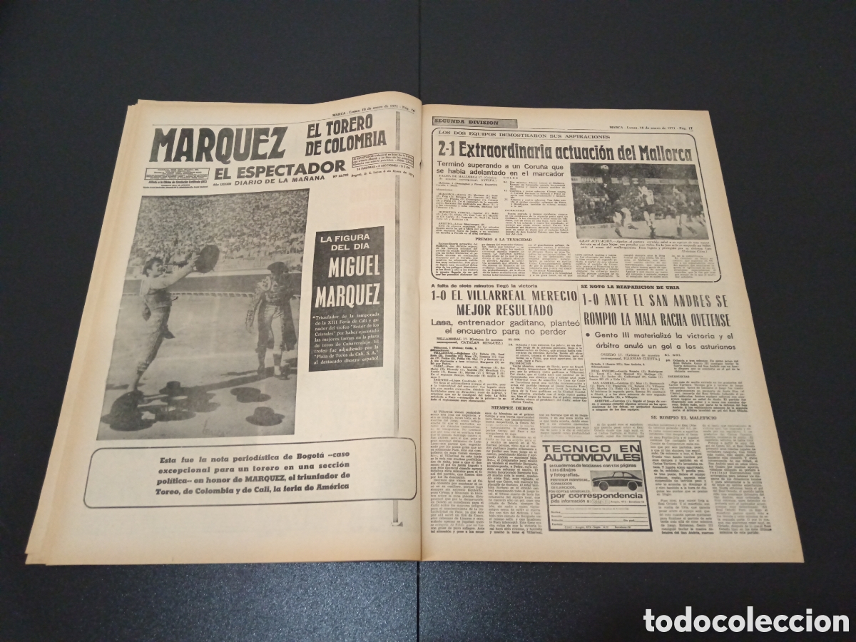 Coleccionismo deportivo: MARCA 18/01/1971 - Foto 9