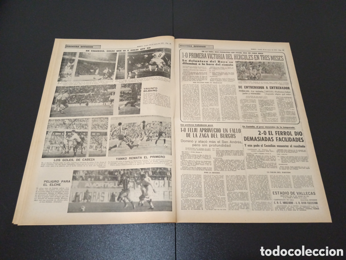 Coleccionismo deportivo: MARCA 25/01/1971 - Foto 7