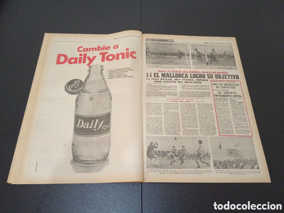 Coleccionismo deportivo: MARCA 25/01/1971 - Foto 8