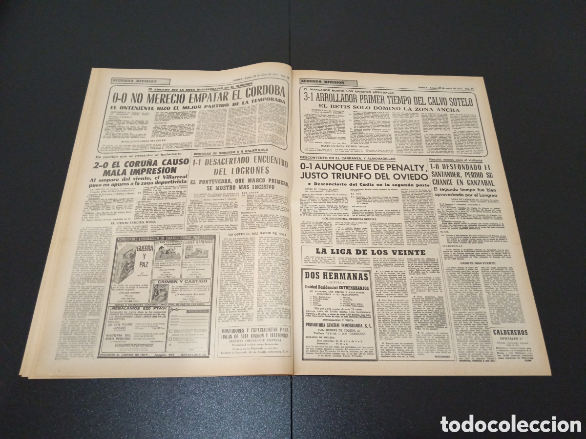 Coleccionismo deportivo: MARCA 25/01/1971 - Foto 9