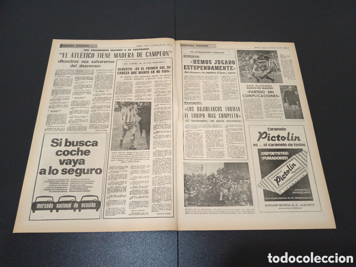Coleccionismo deportivo: MARCA 01/02/1971 - Foto 3