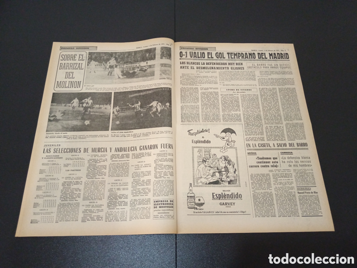 Coleccionismo deportivo: MARCA 01/02/1971 - Foto 4