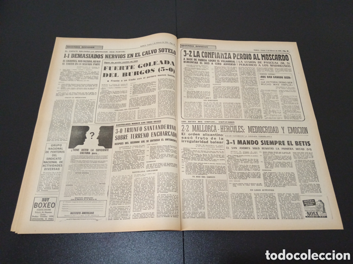 Coleccionismo deportivo: MARCA 01/02/1971 - Foto 7