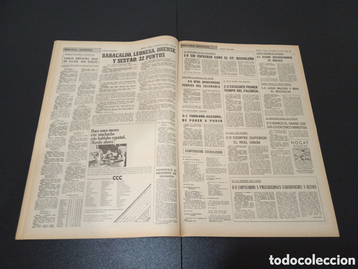 Coleccionismo deportivo: MARCA 01/02/1971 - Foto 9
