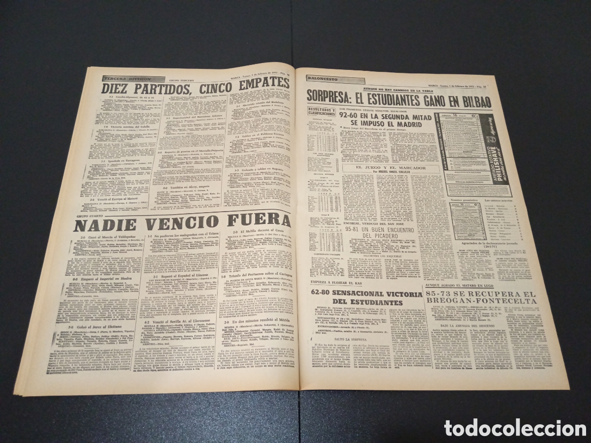 Coleccionismo deportivo: MARCA 01/02/1971 - Foto 10