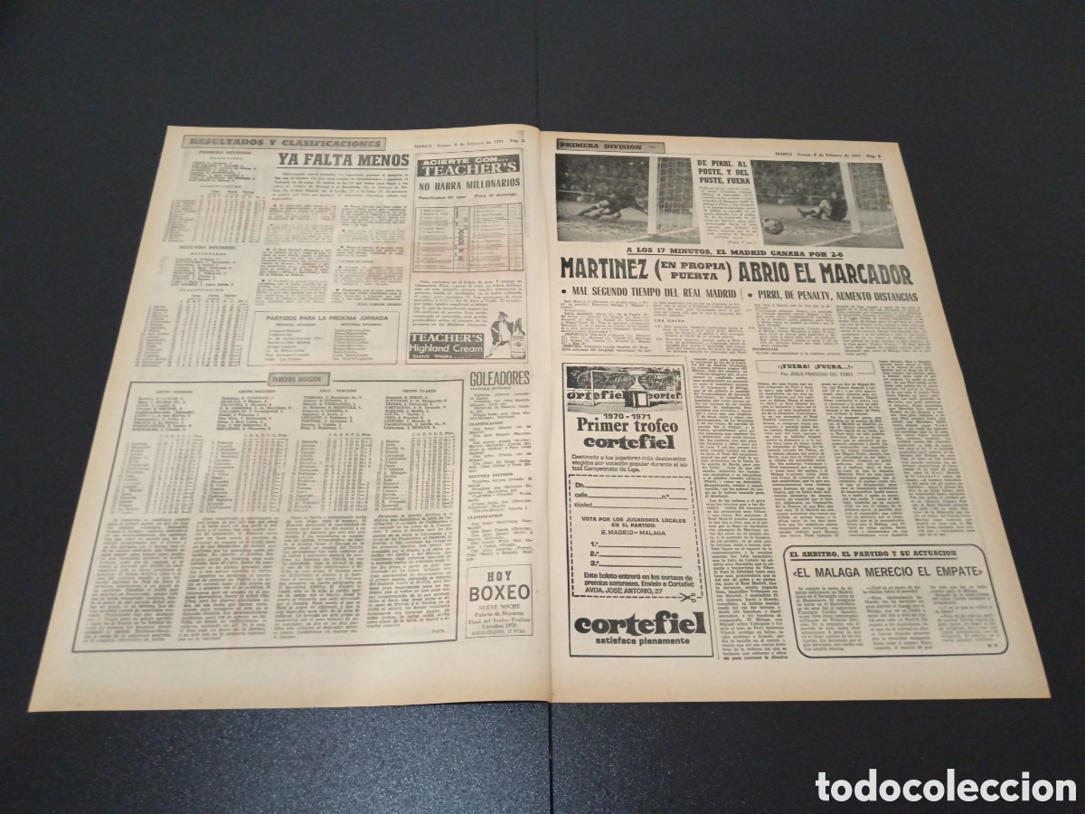 Coleccionismo deportivo: MARCA 08/02/1971 - Foto 2