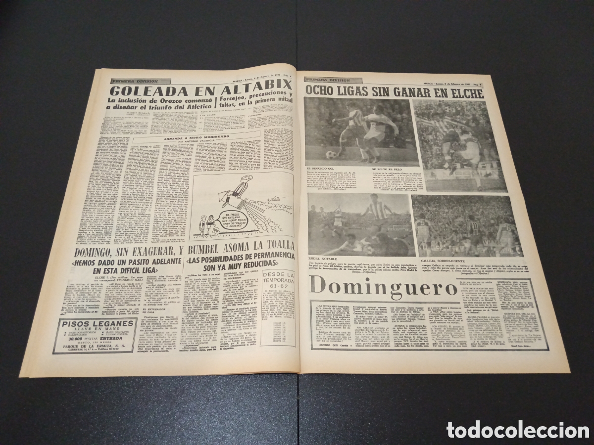 Coleccionismo deportivo: MARCA 08/02/1971 - Foto 4