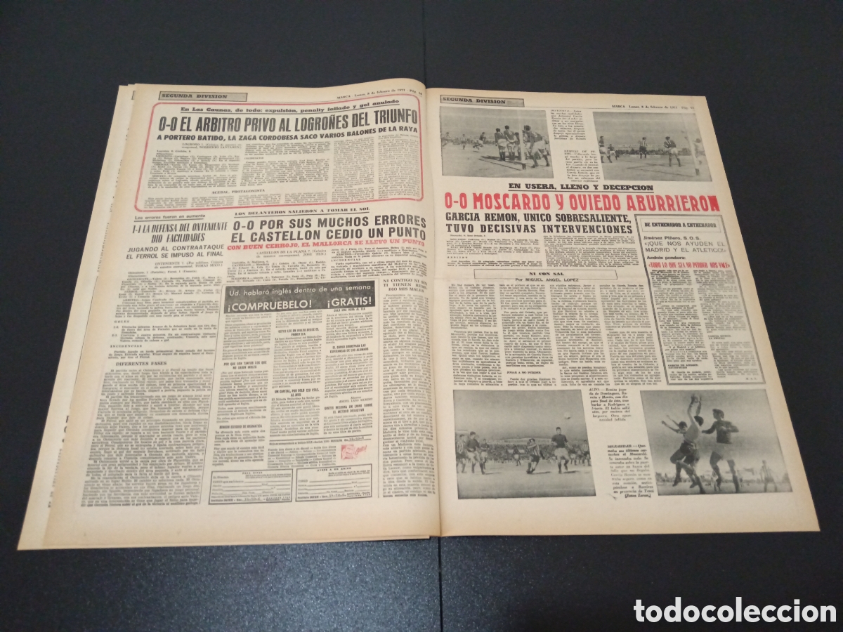 Coleccionismo deportivo: MARCA 08/02/1971 - Foto 8