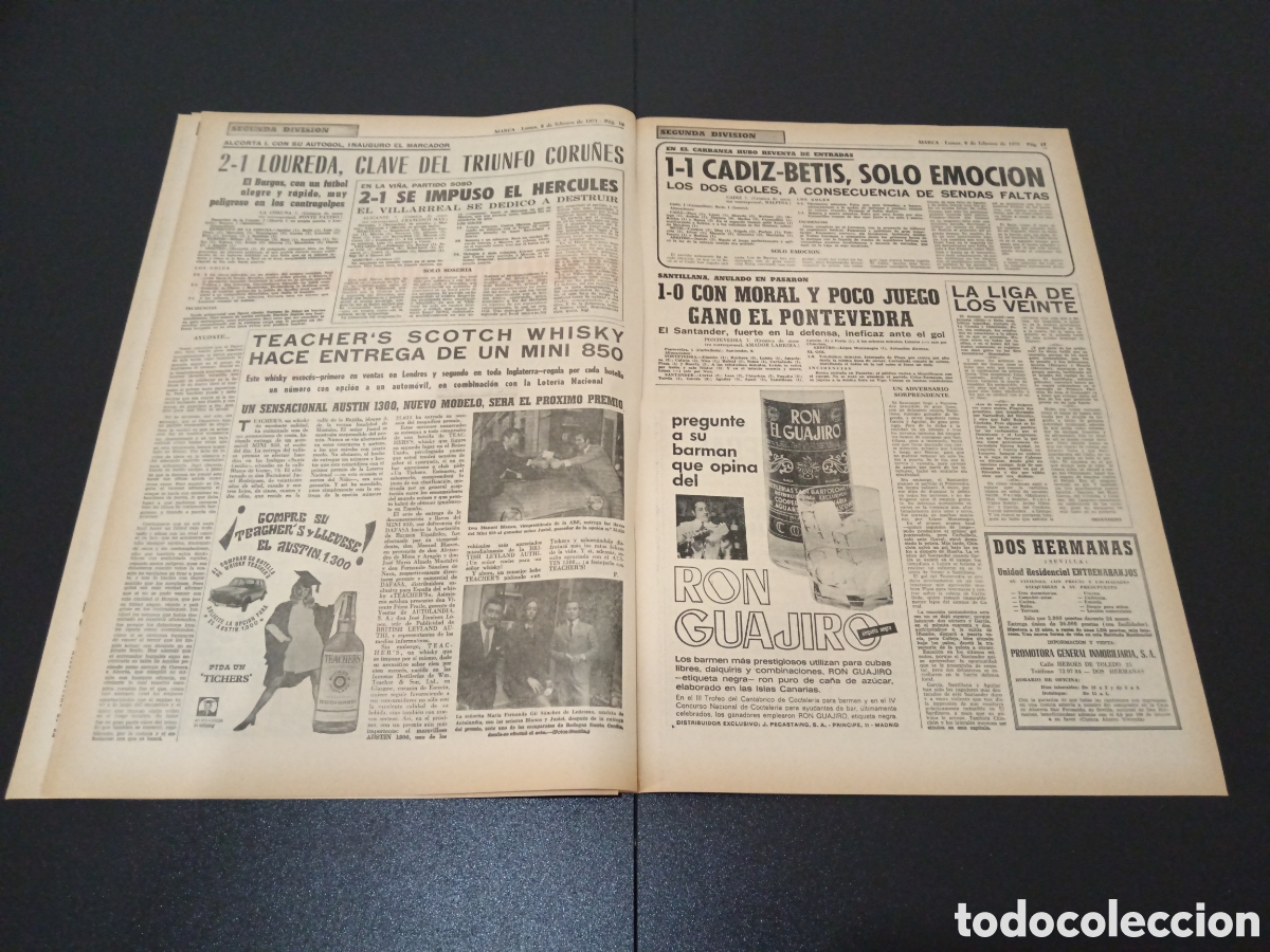Coleccionismo deportivo: MARCA 08/02/1971 - Foto 9