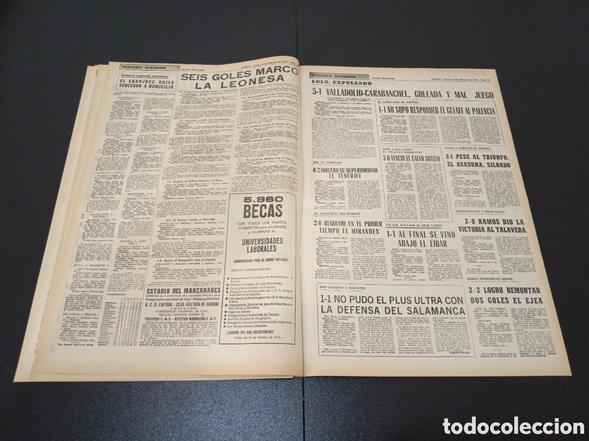 Coleccionismo deportivo: MARCA 08/02/1971 - Foto 10