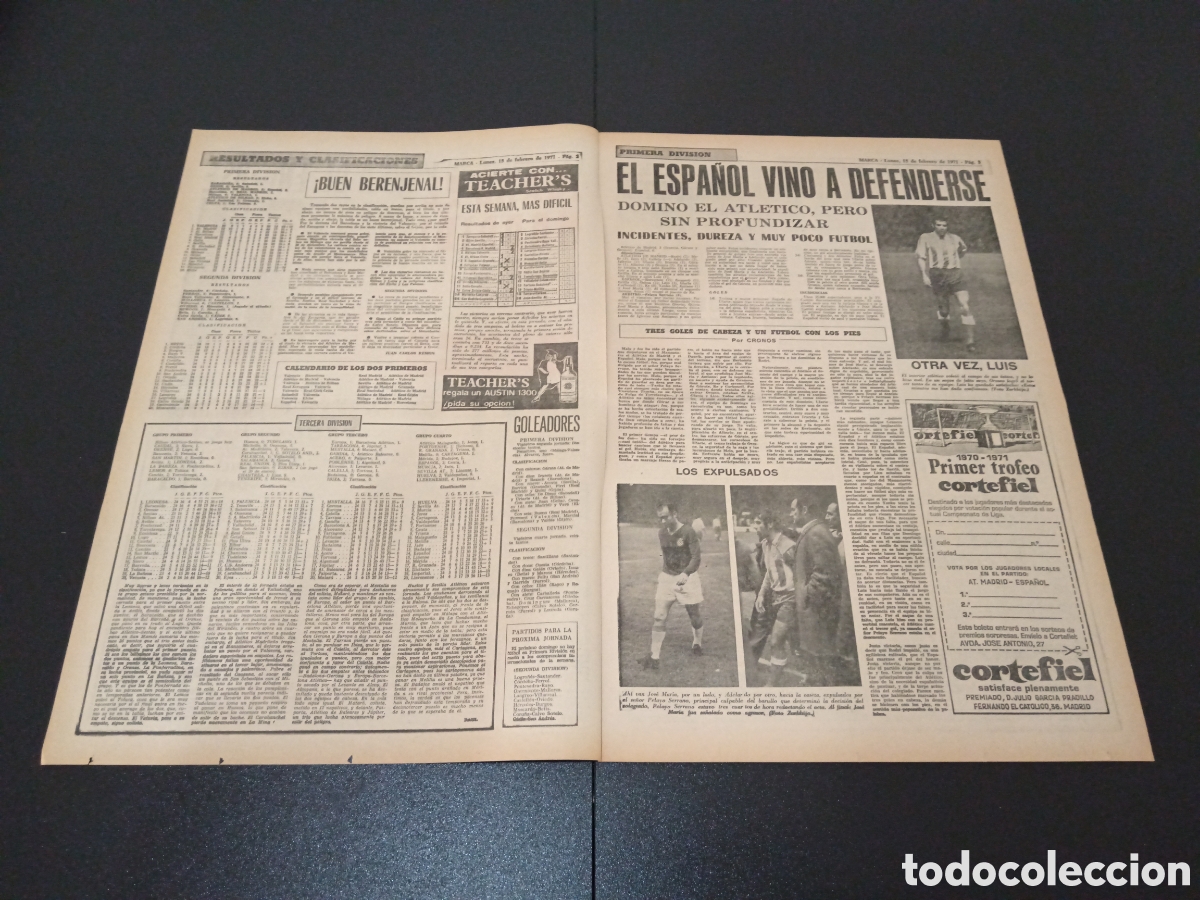 Coleccionismo deportivo: MARCA 15/02/1971 - Foto 2