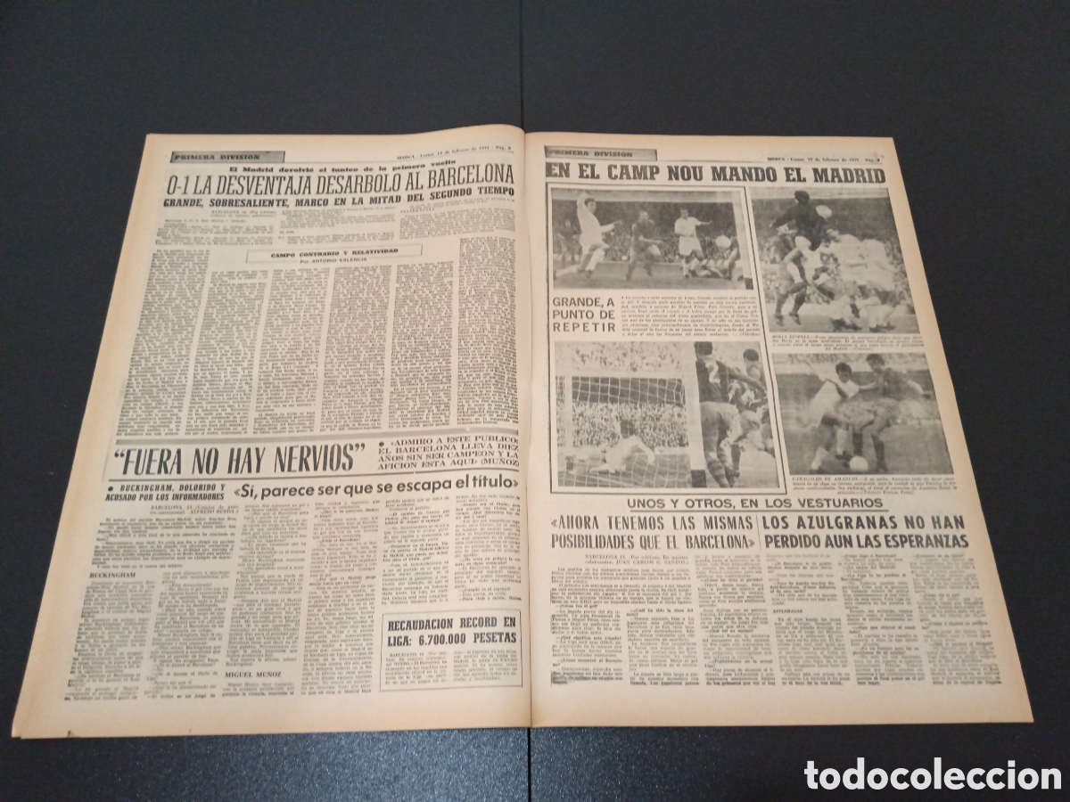 Coleccionismo deportivo: MARCA 15/02/1971 - Foto 5