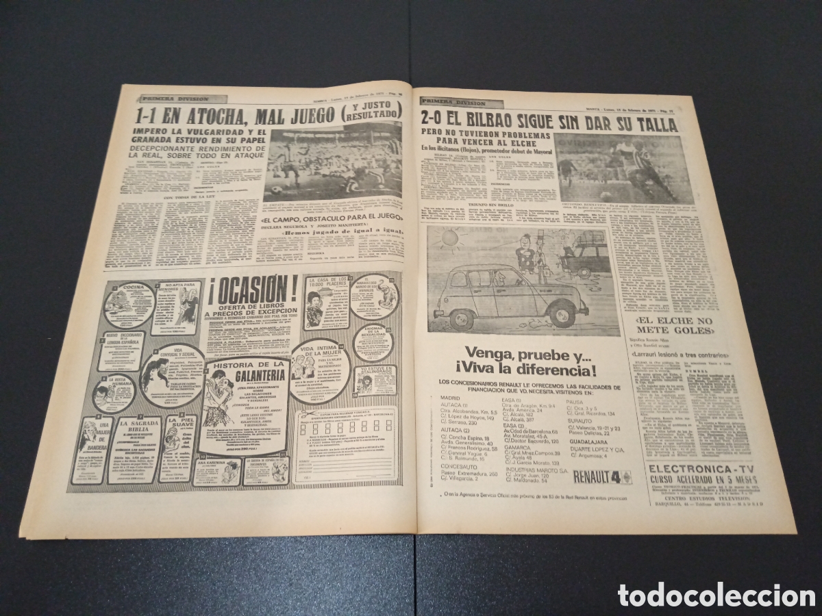 Coleccionismo deportivo: MARCA 15/02/1971 - Foto 6