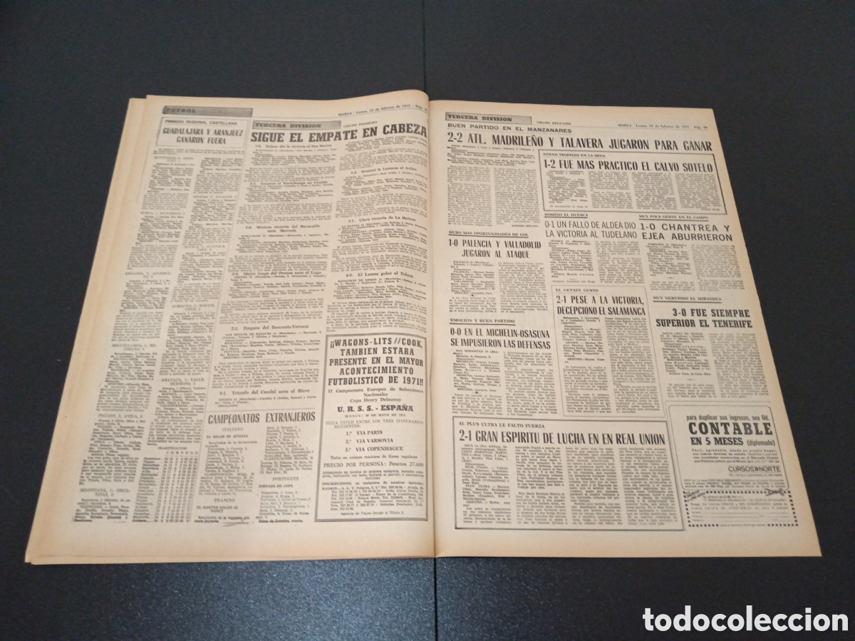 Coleccionismo deportivo: MARCA 15/02/1971 - Foto 10