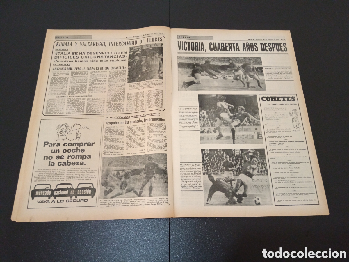 Coleccionismo deportivo: MARCA 21/02/1971 - Foto 3