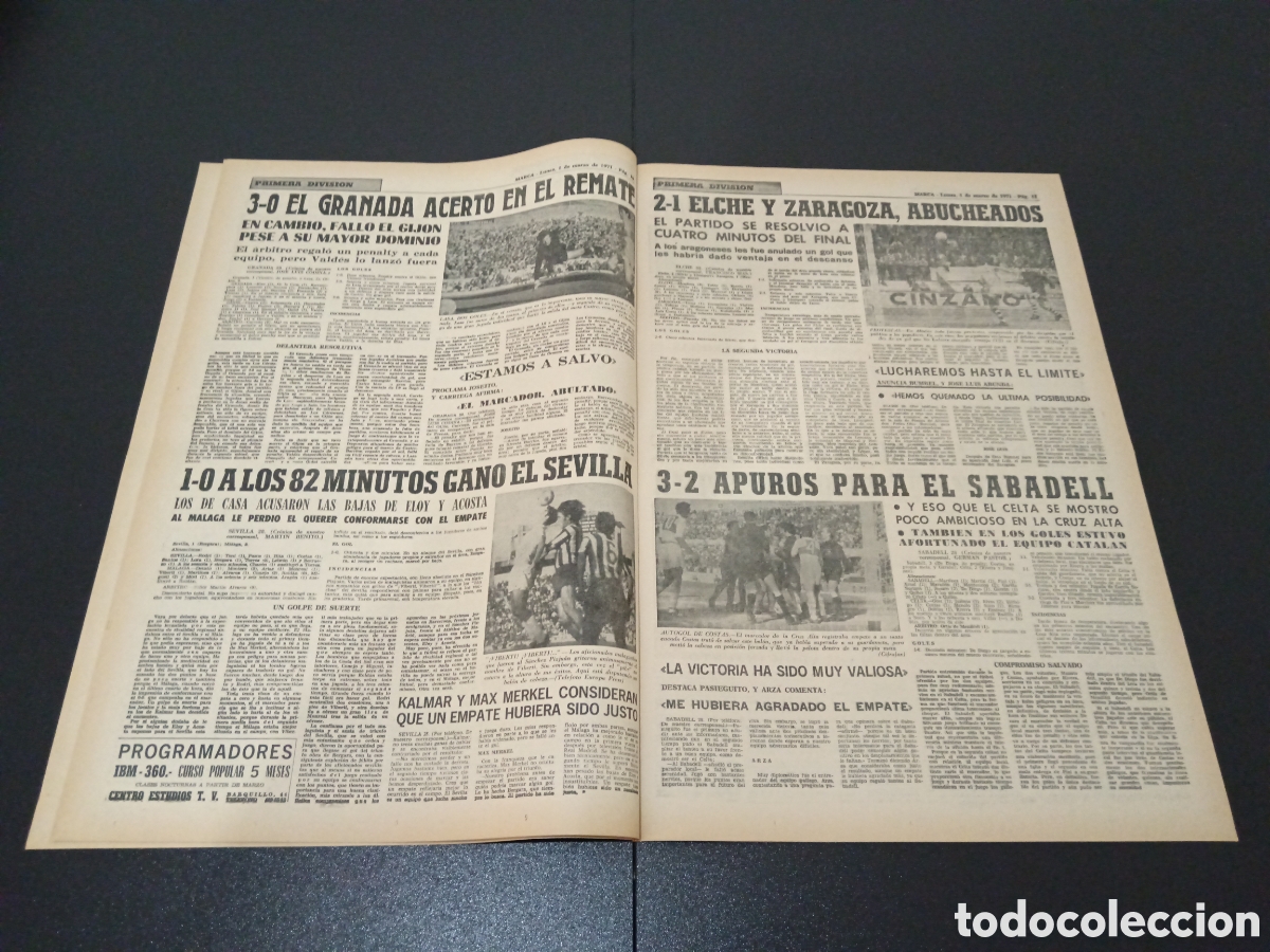 Coleccionismo deportivo: MARCA 01/03/1971 - Foto 6