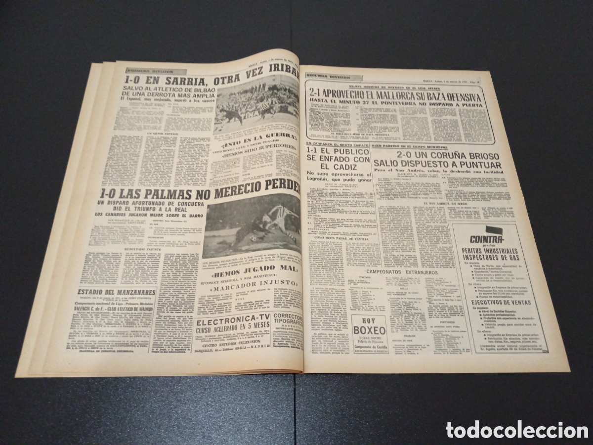 Coleccionismo deportivo: MARCA 01/03/1971 - Foto 7
