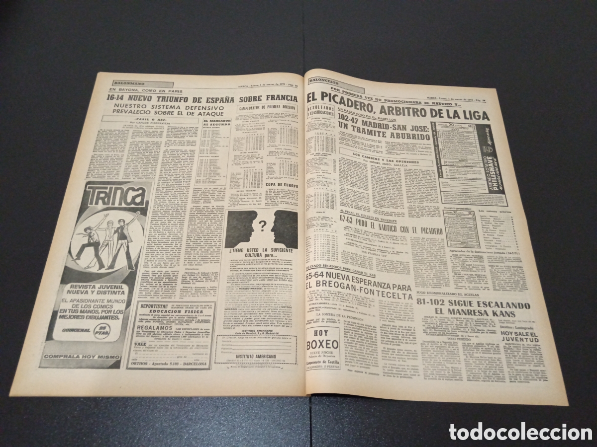 Coleccionismo deportivo: MARCA 01/03/1971 - Foto 14