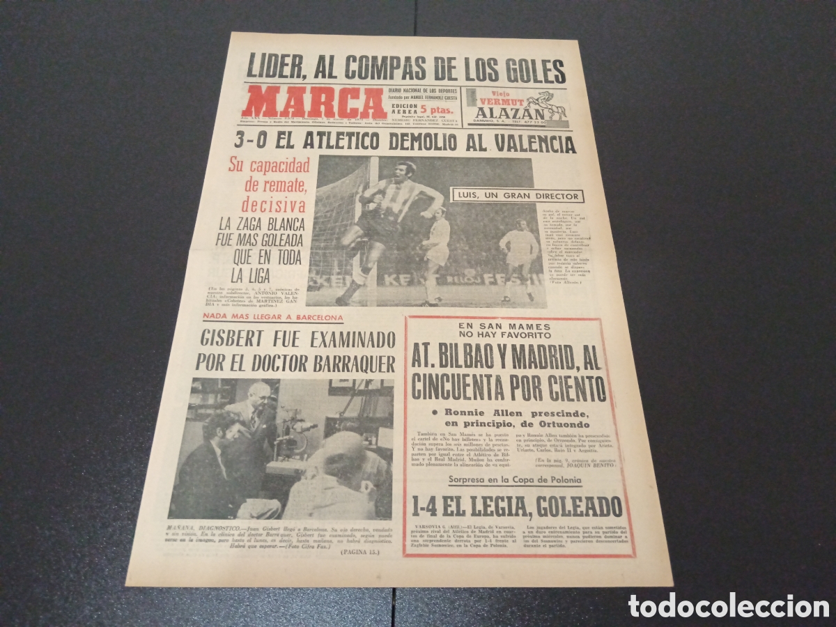 Collezionismo sportivo: MARCA 07/03/1971